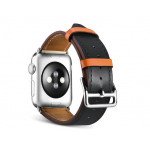 Wholesale Swift Leather Band Loop Strap Wristband Replacement for Apple Watch Series 7/6/SE/5/4/3/2/1 Sport - 40MM / 38MM (Orange)